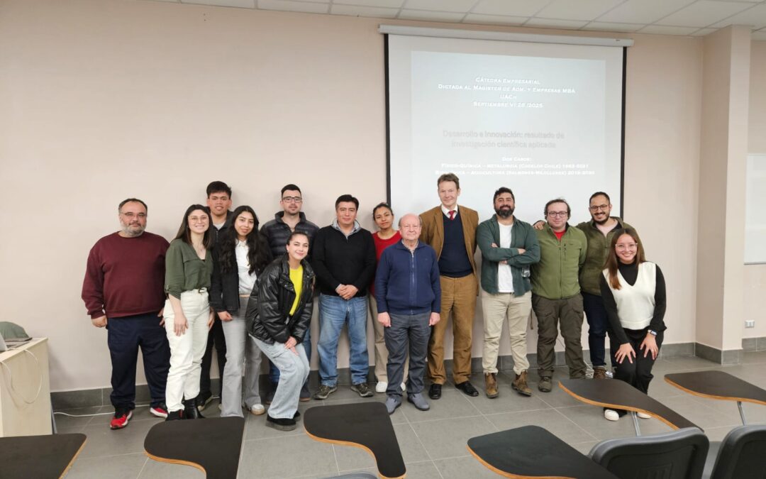 Cátedra empresarial «Desarrollo e Innovación, resultado de investigación científica aplicada» por Dr. Johnny Blanc Sperber